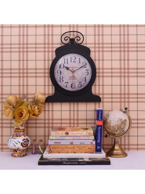 

Home Sparkle Geometric Traditional Analog Wall Clock, Black