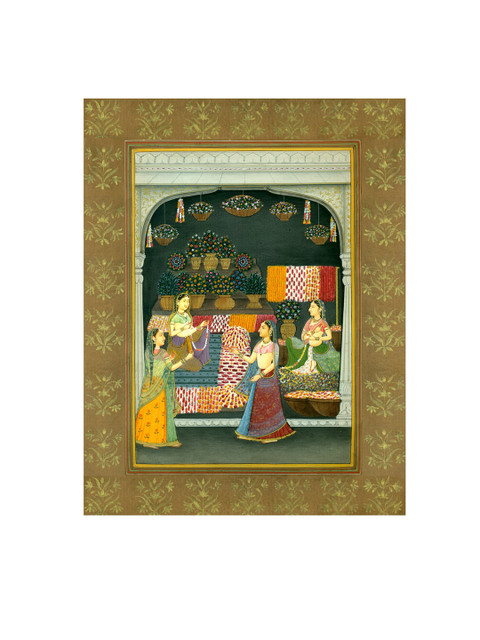

Exotic India Brown & Green Hand-Painted Wall Art