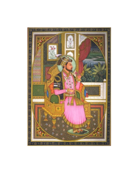 

Exotic India Multicolored Religious Painting Wall Art, Multi