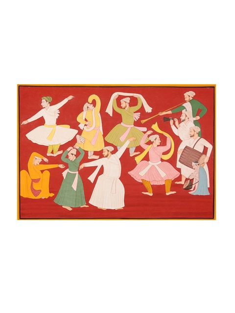 

Exotic India Red Ecstasy & Elation Painted Wall Art