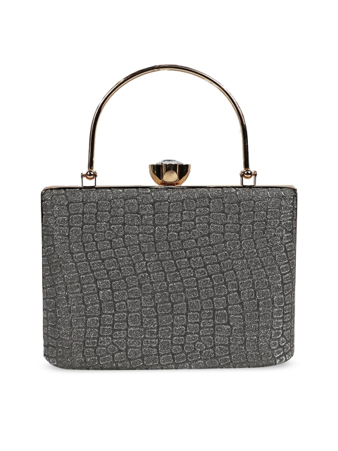 

LELYS Grey Textured Purse Clutch