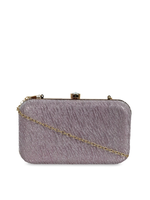 

LELYS Pink Textured Box Clutch