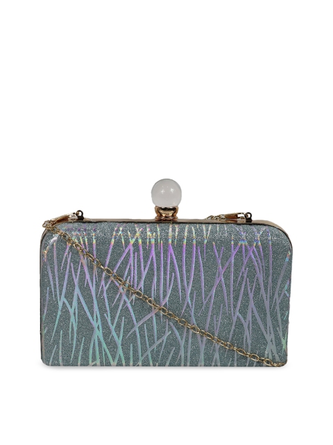 

LELYS Blue & Pink Textured Box Clutch