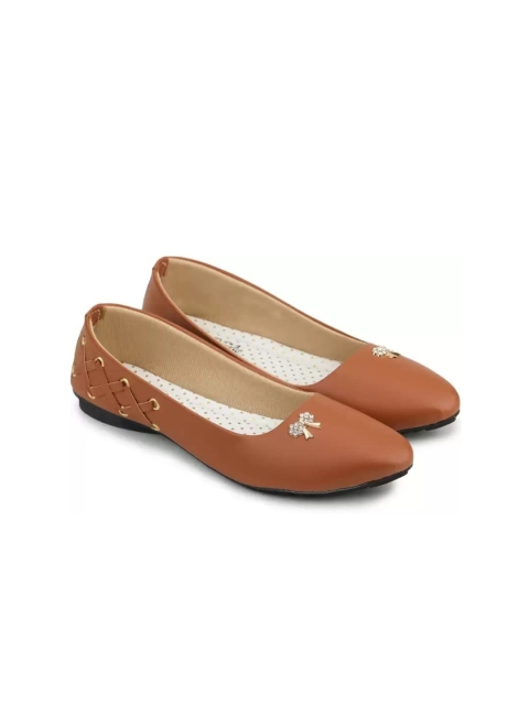 

Moonwalk Women Tan Ballerinas