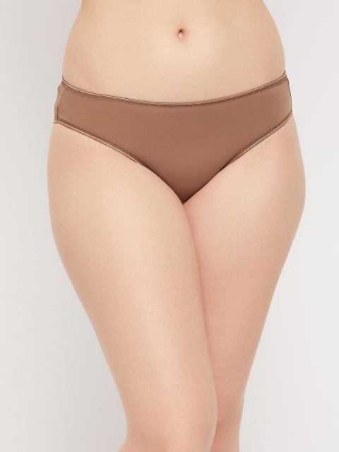 

Clovia Women Beige Solid Bikini Briefs