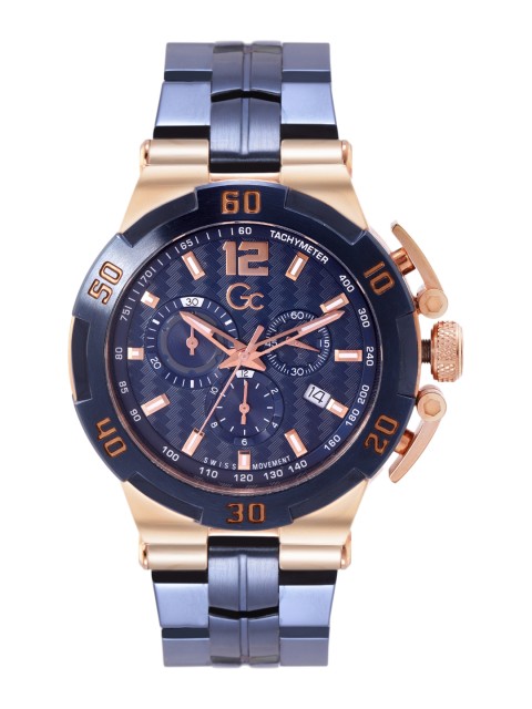 

GC Men Blue Dial & BlueBracelet Style Straps Analogue Multi Function Watch Y52008G7MF