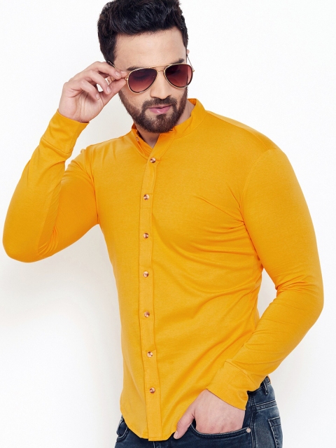 

GESPO Men Mustard Casual Shirt