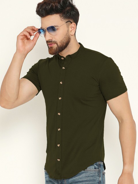 

GESPO Men Green Casual Shirt