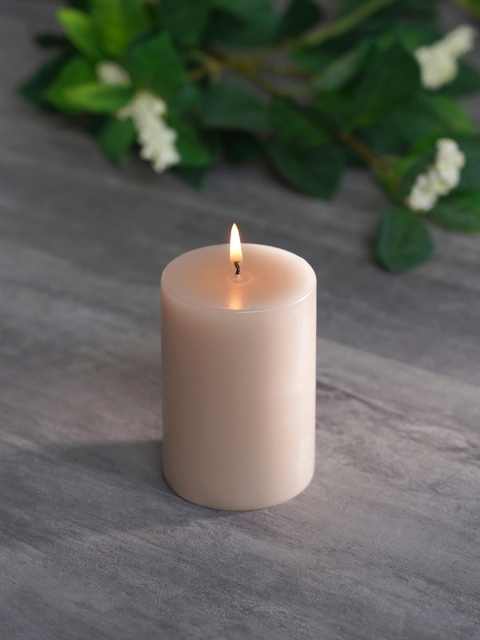 

Pure Home and Living Set of 2 Grey Large Divine Pillar Candles