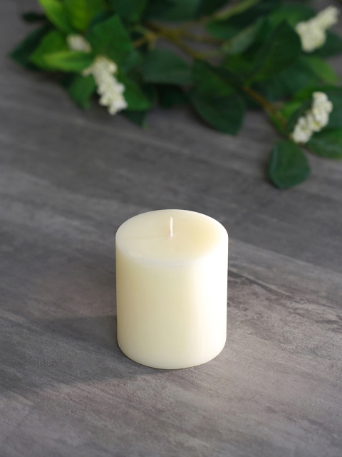 

Pure Home and Living Set of 2 White Medium Divine Pillar Candle