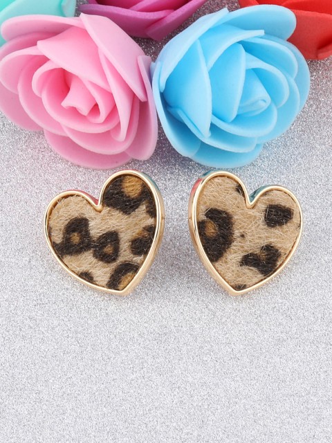 

Silver Shine Gold & Brown Contemporary Studs Earrings