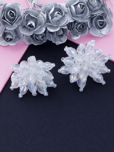 

Silver Shine Transparent Contemporary Studs Earrings