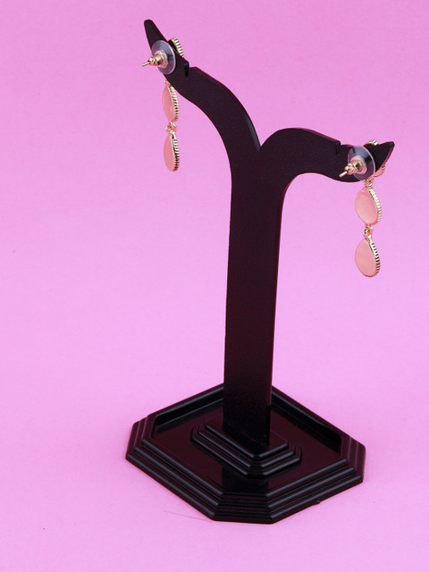 

Silver Shine Contemporary Drop Earrings, Gold