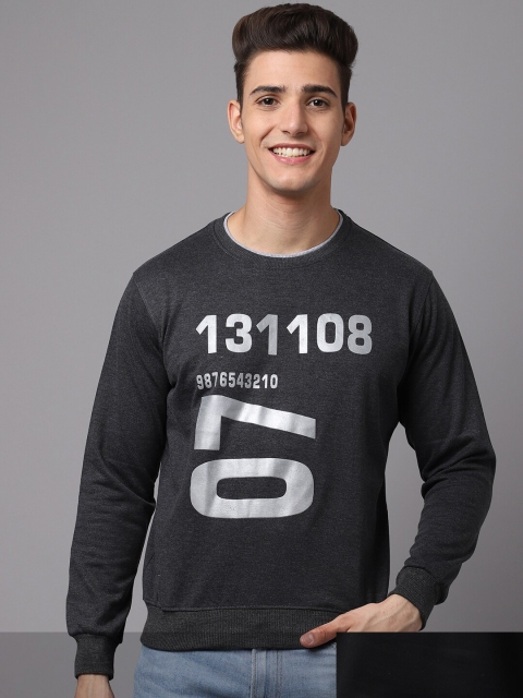 

Obaan Men Black Pack Of 2 Printed Sweatshirt