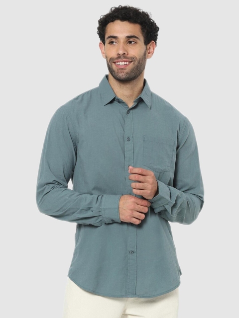 

Celio Men Blue Classic Casual Shirt