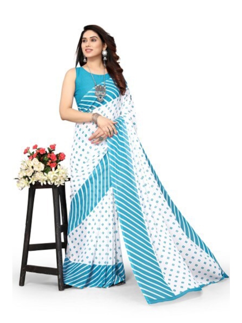 

Yashika Blue & White Saree