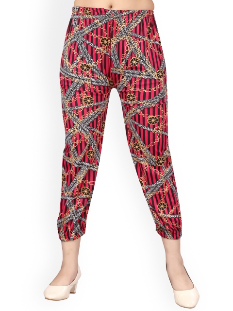 

Aarika Kids Girls Pink And Black Printed Trouser