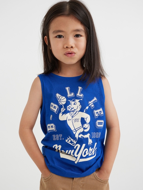 

H&M Boys Blue Printed Vest Top