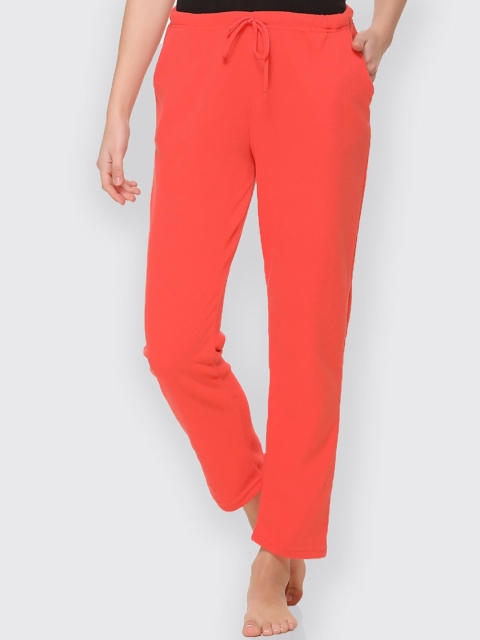 

Kanvin Women Orange Solid Mid Rise Lounge Pant