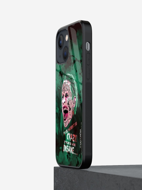 

macmerise Green & Black Joker Printed Glass Iphone 13 Phone Case