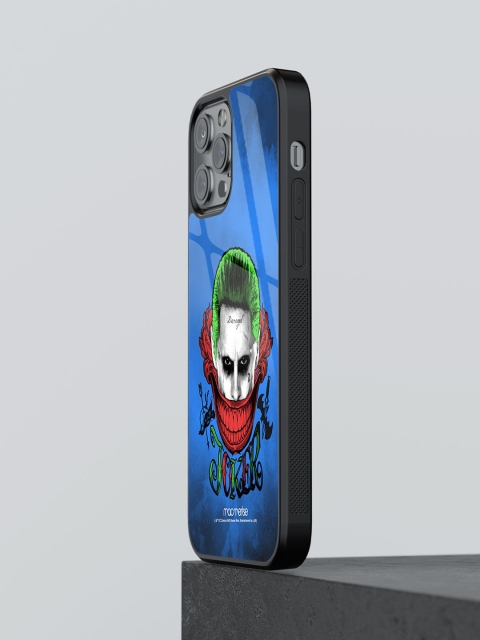 

macmerise Blue Joker Printed Iphone 13 Pro Glass Mobile Case