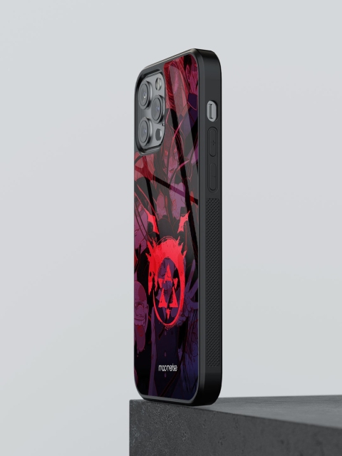 

Macmerise Black & Red Printed Iphone 13 Pro Max Glass Phone Case