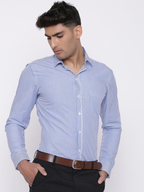 

Tistabene Men Blue Comfort Micro Checked Formal Shirt