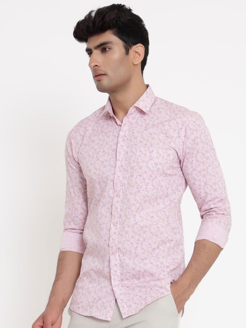 

Tistabene Men Pink Comfort Floral Printed Casual Shirt