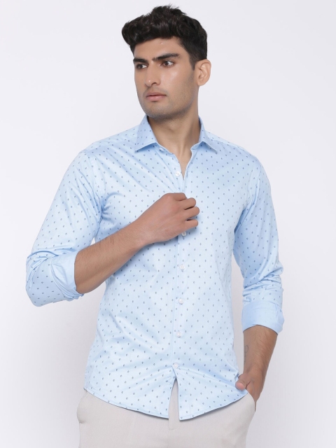 

Tistabene Men Blue Comfort Printed Casual Shirt