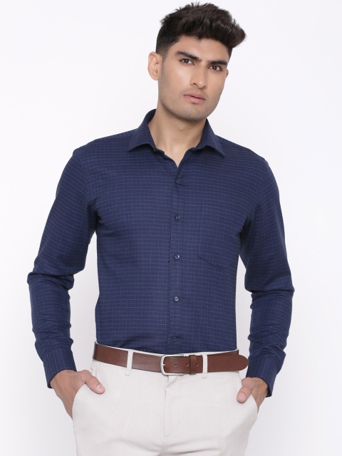 

Tistabene Men Blue Comfort Grid Tattersall Checked Casual Shirt