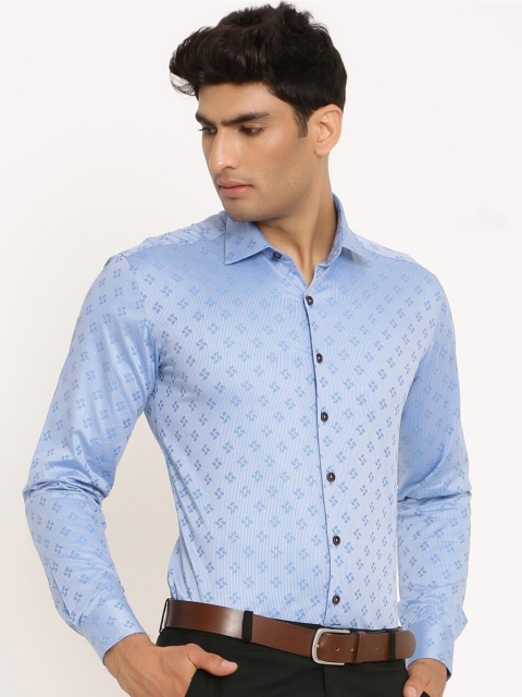 

Tistabene Men Blue Comfort Floral Formal Shirt