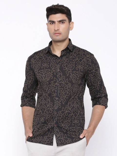

Tistabene Men Black Comfort Printed Casual Shirt