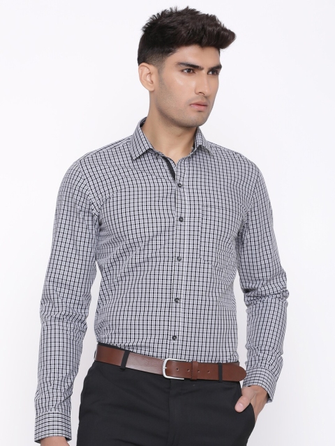 

Tistabene Men Black Comfort Checked Formal Shirt