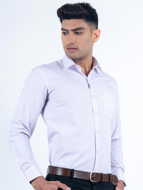 

Tistabene Men Pink Comfort Striped Formal Cotton Shirt