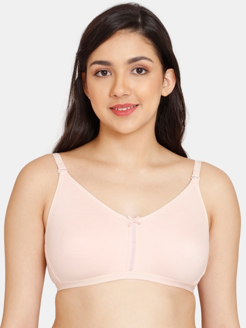 

Rosaline by Zivame Pink Non Padded & Non Wired Solid Bra
