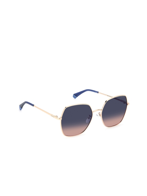 

Polaroid Women Blue Lens & Rose Gold-Toned Sunglasses PLD 6178/G/S LKSZ7