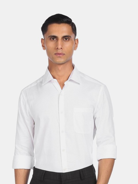 

Arrow Men White Slim Fit Patterned Formal Shirt