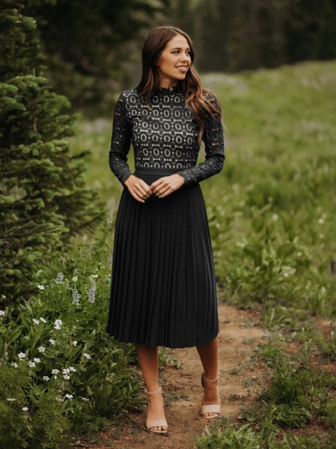 

BoStreet Black Fit and Flare Dresses