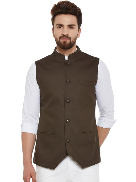 

Hypernation Brown Nehru Jacket
