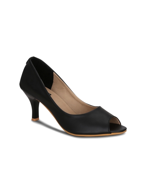 

Get Glamr Women Black Solid Peep Toes