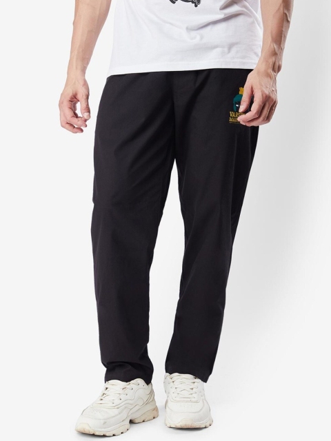 

Bewakoof Men Black Typograpgy Printed Cotton Lounge Pants