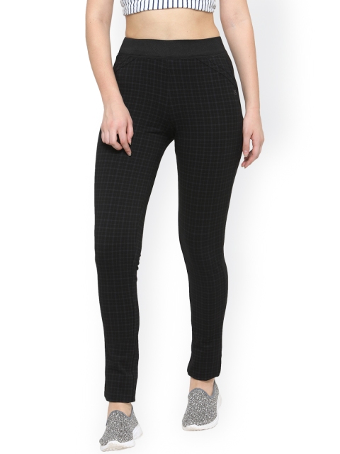 

Xpose Black Skinny Fit Checked Jeggings