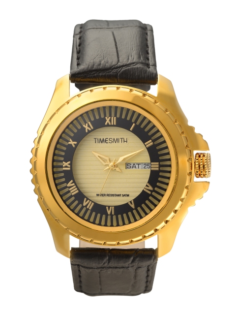 

TIMESMITH Men Gold-Toned Analogue Watch TSM-104