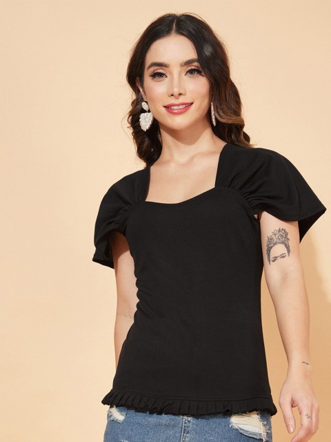 

Selvia Woman Black Scuba Top