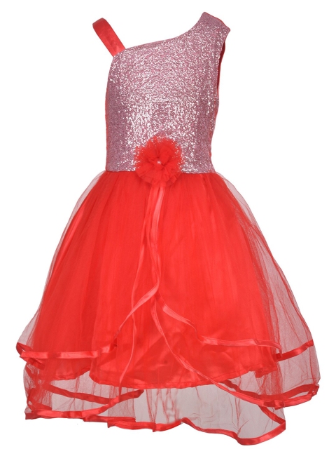 

Samsara Couture Magenta Embellished One Shoulder Satin Maxi Dress