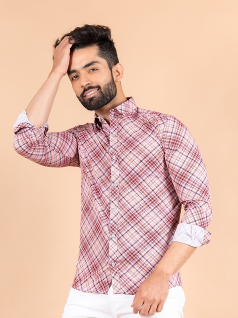 

Tistabene Men Grey Comfort Checked Casual Shirt