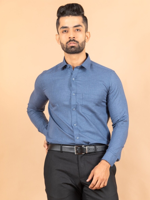 

Tistabene Men Blue Solid Comfort Casual Shirt