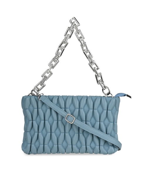 

Rocia Structured Satchel Bag with Quilted, Blue