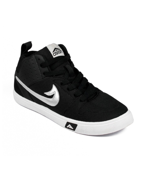 

ASIAN Boys Black Textile Running Shoes