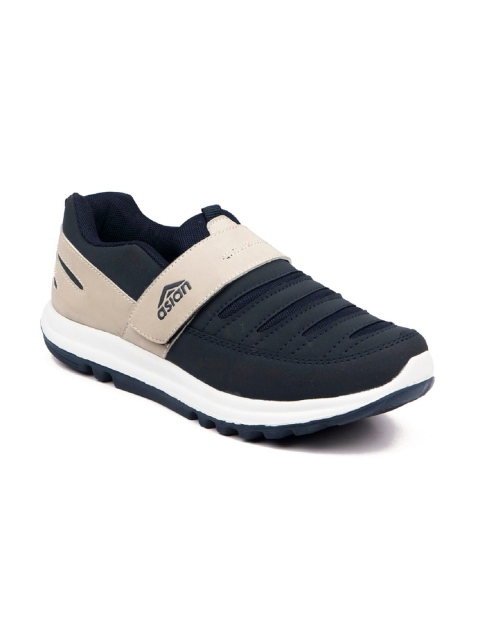 

ASIAN Boys Mesh Running Velcro Shoes, Navy blue